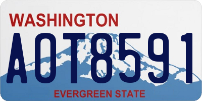 WA license plate AOT8591