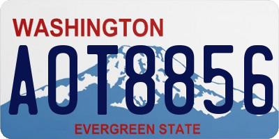 WA license plate AOT8856