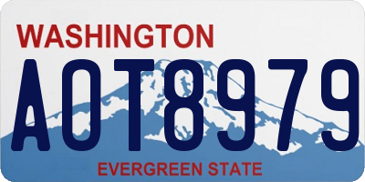 WA license plate AOT8979