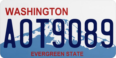 WA license plate AOT9089