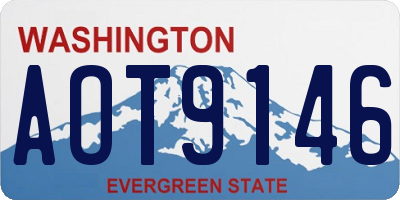 WA license plate AOT9146