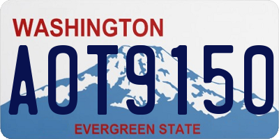 WA license plate AOT9150