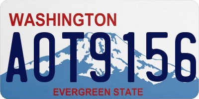WA license plate AOT9156