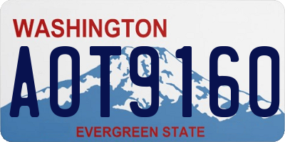 WA license plate AOT9160