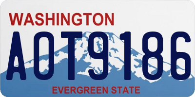 WA license plate AOT9186