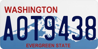 WA license plate AOT9438