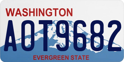 WA license plate AOT9682