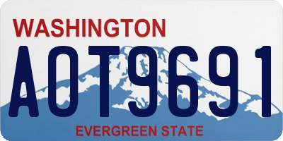 WA license plate AOT9691