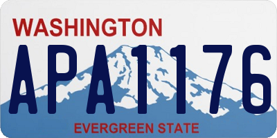 WA license plate APA1176