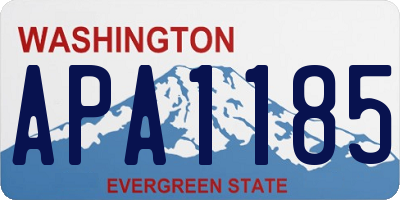 WA license plate APA1185