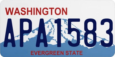 WA license plate APA1583
