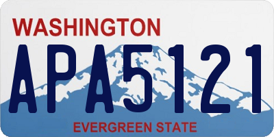 WA license plate APA5121