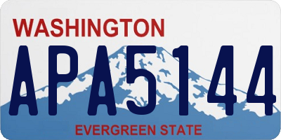 WA license plate APA5144