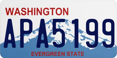 WA license plate APA5199
