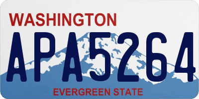 WA license plate APA5264