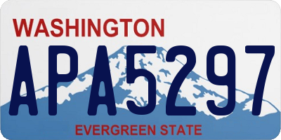WA license plate APA5297