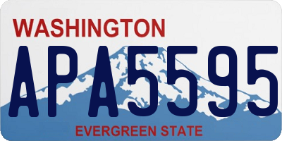WA license plate APA5595