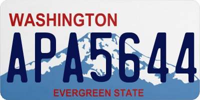 WA license plate APA5644