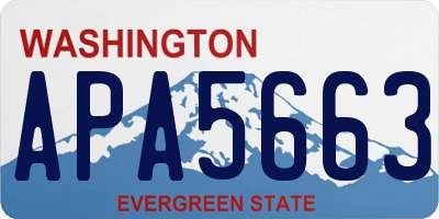 WA license plate APA5663