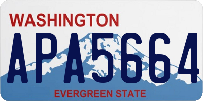 WA license plate APA5664