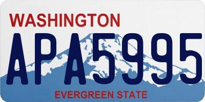 WA license plate APA5995