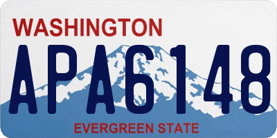 WA license plate APA6148
