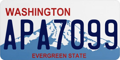 WA license plate APA7099