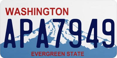 WA license plate APA7949
