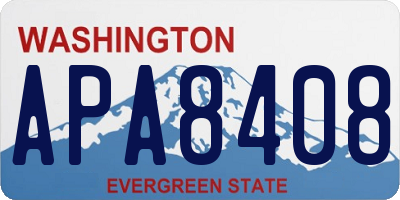 WA license plate APA8408