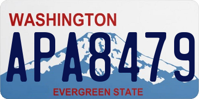 WA license plate APA8479