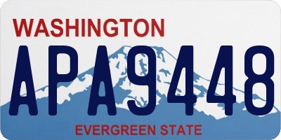 WA license plate APA9448