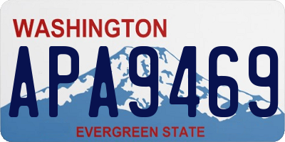 WA license plate APA9469