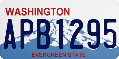 WA license plate APB1295