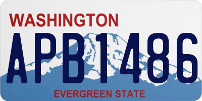 WA license plate APB1486