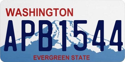 WA license plate APB1544