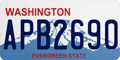 WA license plate APB2690