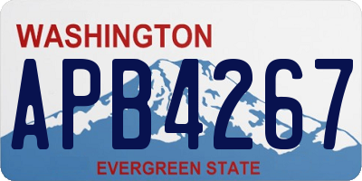 WA license plate APB4267