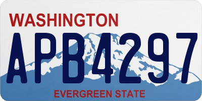 WA license plate APB4297