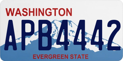 WA license plate APB4442
