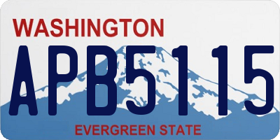 WA license plate APB5115