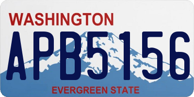 WA license plate APB5156