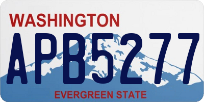 WA license plate APB5277