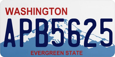 WA license plate APB5625