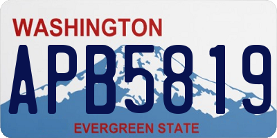WA license plate APB5819