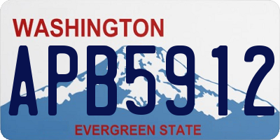 WA license plate APB5912