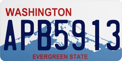 WA license plate APB5913