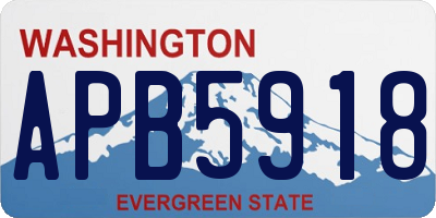 WA license plate APB5918