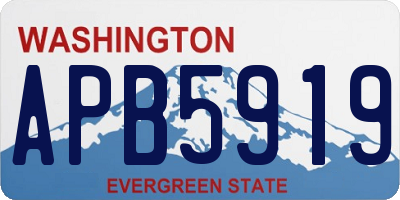 WA license plate APB5919