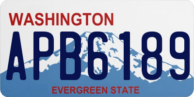 WA license plate APB6189