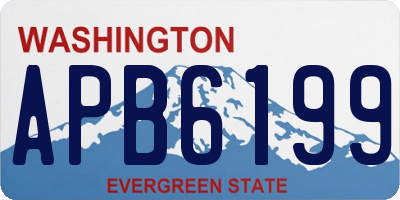 WA license plate APB6199
